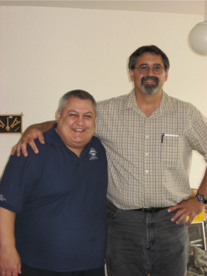 Leonard with his brother